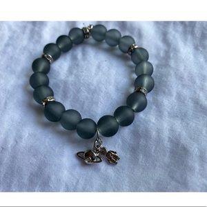 Beads bracelet with some cute charms👨🏻‍🚀🤍❕